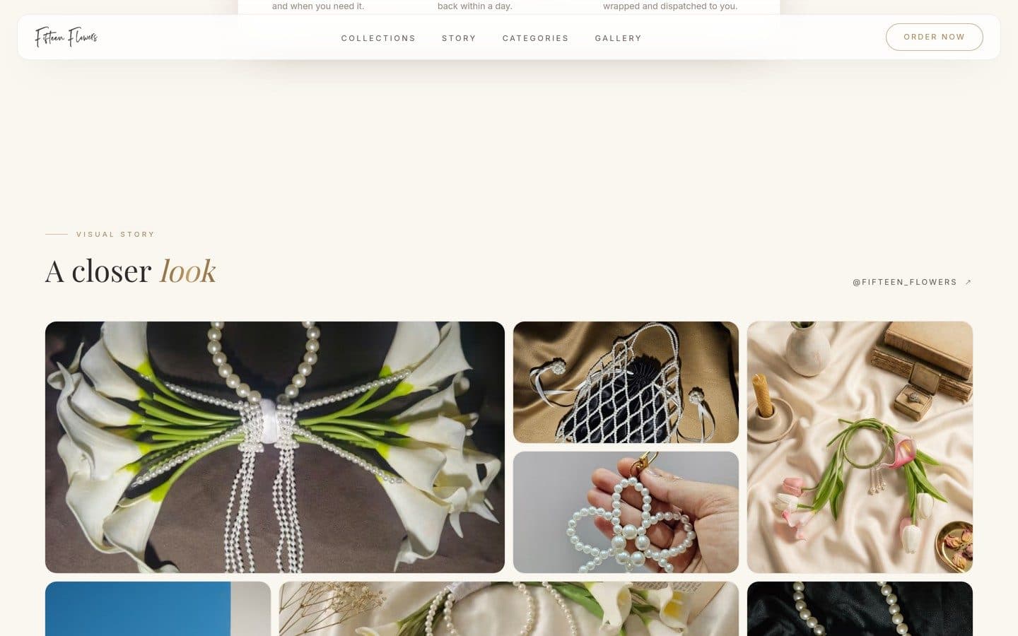 A closer look gallery of close-up product photos